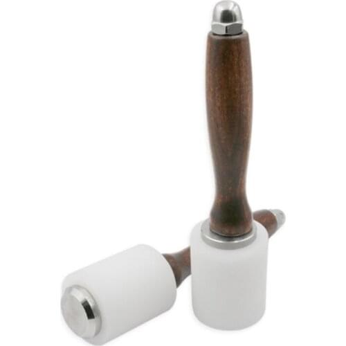 Leather Carving Hammer DIY Craft Punch Cutting Tool with Wood Handle Leathercrat E56C