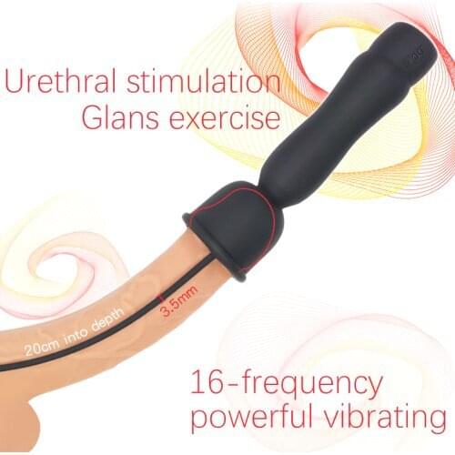 Powerful Silicone Urethral Sounding Dilator Stimulation Vibrator Inserts Vibrating Penis Plug Male Masturbator Sex Toy For Men 9