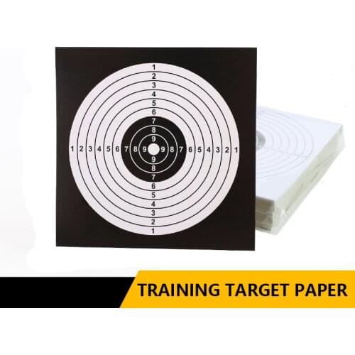 100pcs/Pack 14x14cm Shooting Targets Paper Sticker Black White Top Quality Air Rifle Pistol Shooting Targets Paintball Accessory