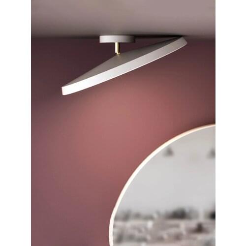 Nordic Led Creative Ceiling Light Bedroom Staircase Corridor Macaron Mount Flush Panel Light Adjustable Indoor Home Ceiling Lamp