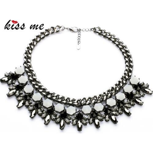 New Styles Statement Fashion Elegant Resin Stone Round Bead Pendant Necklaces &Pendant 2017