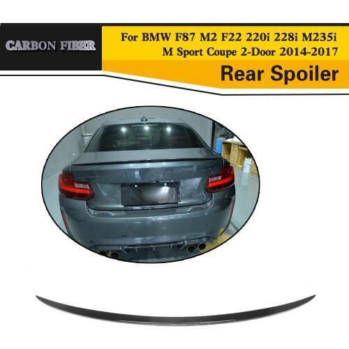 Carbon Fiber Rear Trunk Spoiler Wing for BMW 2 Series F87 M2 F22 220i 228i M235i Coupe 2-Door 2014-2017
