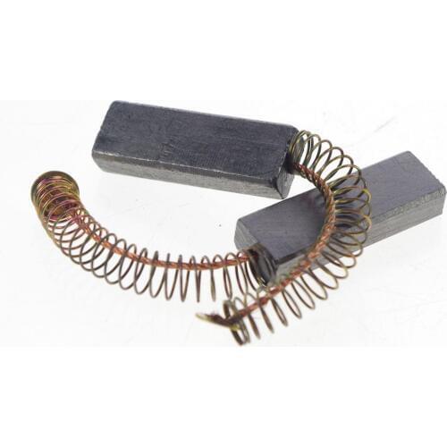Pair 6 x 11 x 30mm Aspirator motor Dust Collector Springs Attached Carbon Brush