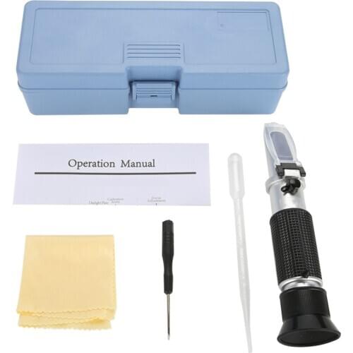 1.000-1.130 Fruit Refractometer Wort Specific Gravity Refractometer Beer Fruit Juice Wine Sugar Test for Beer brewing