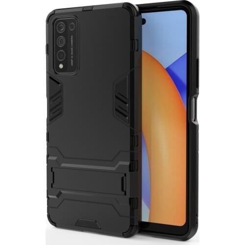 Luxury Stand Armor Phone Holder Case For Huawei Enjoy X10 LITE Hybrid TPU+Hard PC ShockProof Back Cover