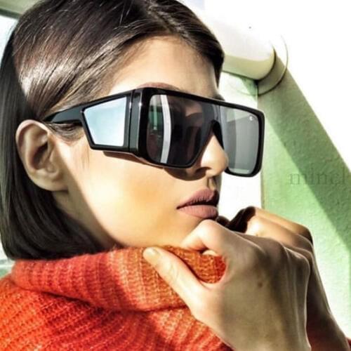 Vintage Mirror Sunglasses Women Square Glasses Oversized Rimless Transparent Brand Designer Male Sunglasses Fashionable FemaleNX