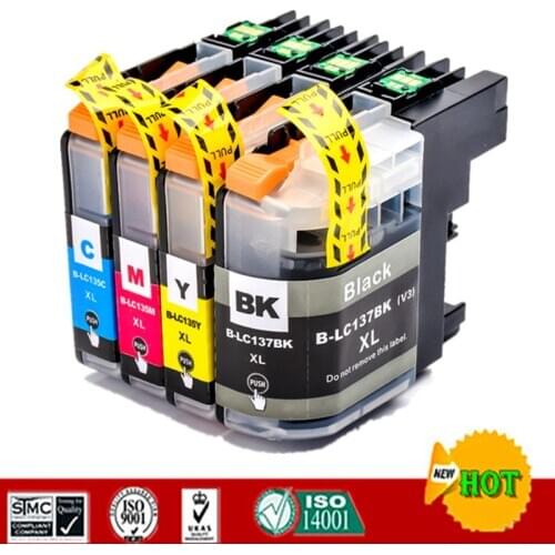Compatible for Brother LC137 LC135 Ink cartridge Suit for MFC-J4410DW J4510DW J4710DW DCP-J4110DW etc