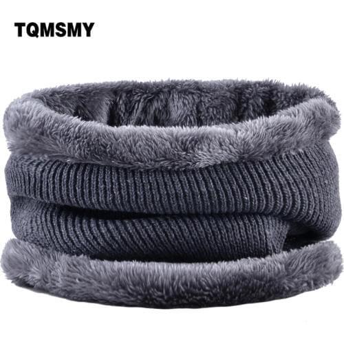 TQMSMY Warm Winter Scarf For Women Men Scarf Thickened Knitted Collar Scarves add velvet Boy and Girls Neck Scarf Unisex TMC35