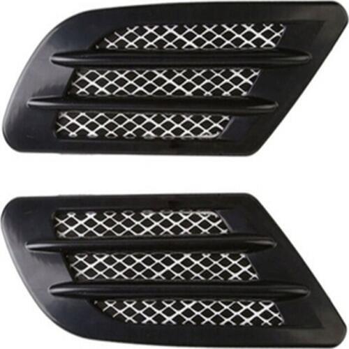 1pair Decorative Wind Nets Artificial Side Air Vents Fake Air Vents Artificial Air Outlets Car Decoration Car Stickers