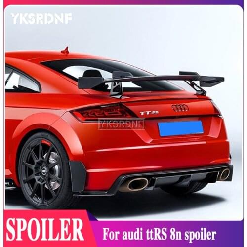 YKSRDNF Car Styling TT RS MK3 warhead speed Style Carbon Fiber Rear Spoiler Wing For AUDI TT Car styling spoilers