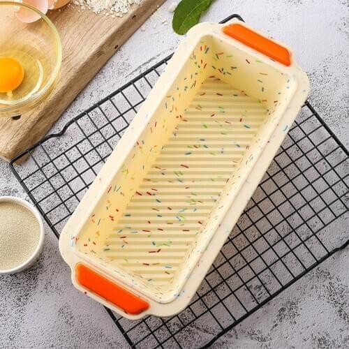 YOMDID Rectangle Silicone Mold Toast Bread Baking Mold Cake Decorating Tools moule silicone Dessert Tools Durable Bakeware