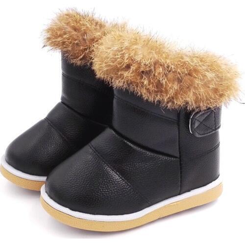 Girls snow boots childrens winter boots baby childrens cashmere warm winter shoes childrens shoes warm cotton boots