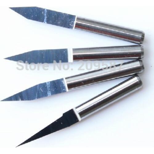 10pcs Carbide PCB Engraving Bits CNC Router Tool 45 Degree 0.3mm