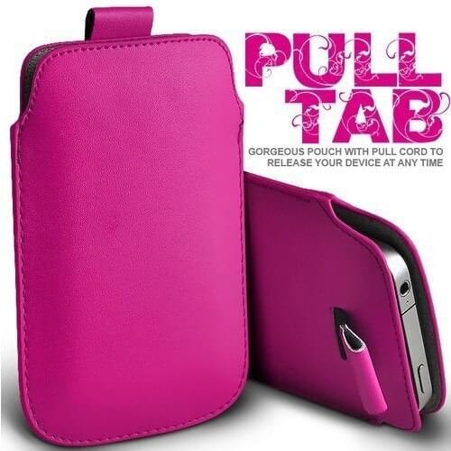 10pcs/lot&free shipping Pull Tab Leather Skin Pouch Pocket Leather Cover Case For samsung 4.0inch-5.5inch