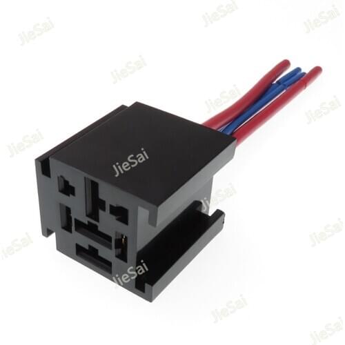 4 Pin 5 Pin Relay Socket Plug With Wires For Auto Relays
