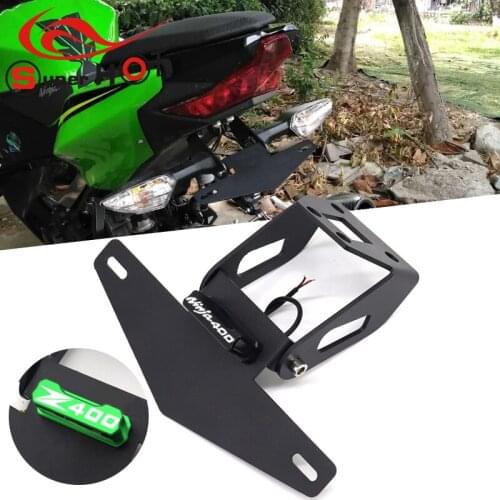 Motorcycle Accessories Tail Tidy Fender Eliminator Registration License Plate Holder for KAWASAKI NINJA400 NINJA Z 400 Z400