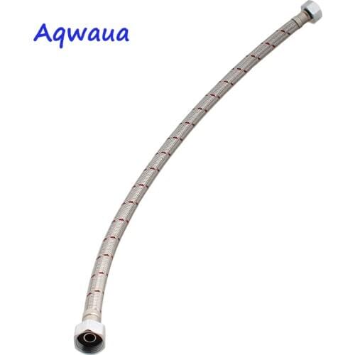 Aqwaua Plumbing Hose Bathroom Accessories Stainless Steel Shower Hose 400-500MM Plumbing Pipe Toilet Hose Stop Valve Connector