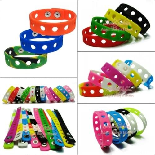 Free DHL/EMS 200PCS 18CM Mixed 14 Colors Silicone Wristbands Soft Bracelets Bands for Shoe Charms Kids Party Favors