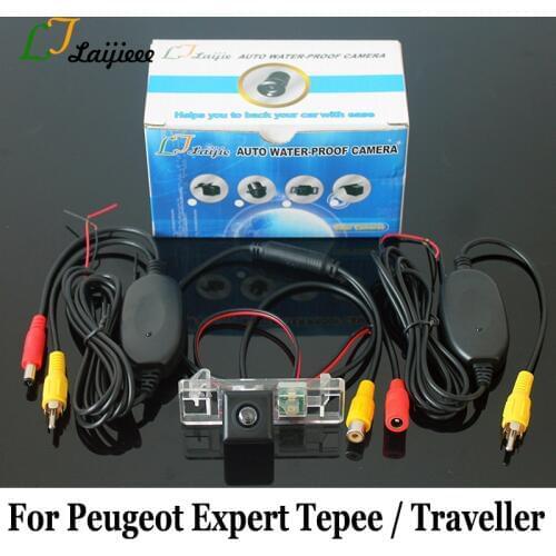 Wireless Rearview Camer For Peugeot Expert Tepee Traveller MPV / RCA AUX Interface HD CCD Night Vision Car Backup Reverse Camera