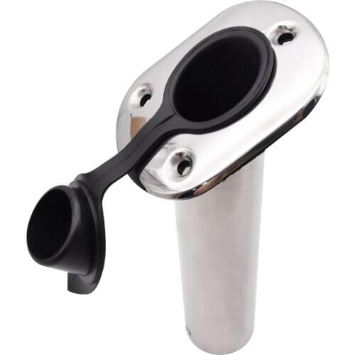 Boat Fishing Rod Holder 15 30 90 Degree Stainless Steel Fishing Pole Stand Bracket with cap for boats and yachts Accessory