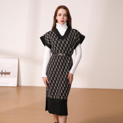 Модные трикотажные платья Gefy China At AliExpress