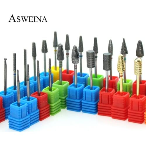 28 Types Carbide Nail Drill Bit Electric Rotary Milling Cutters Manicure Machine Drill Accessories Nail Files Nail Beauty Tools