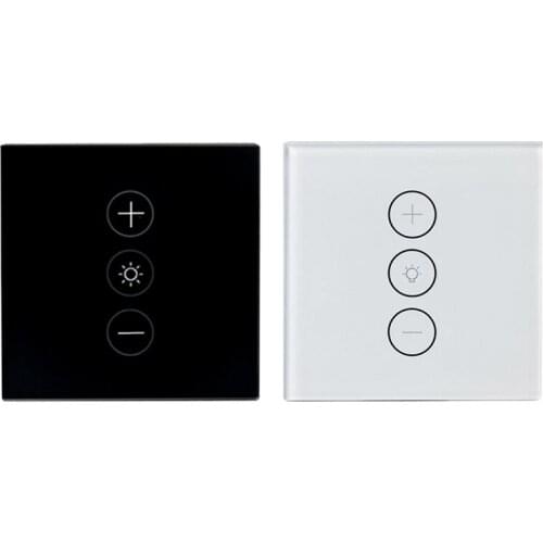 Wifi Switch Button,Tuya Intelligent APP Remote Sensor LED Dimmer Light Wall Press Dimmer EU Standard Switch Sensor