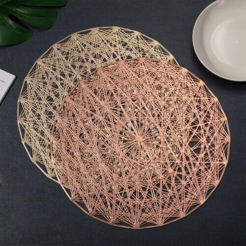 2021 New Hot PVC Hollow Insulation Coaster Pads Table Bowl Mats Home Christmas Decor Heat Resistant Placemat For Dining Table