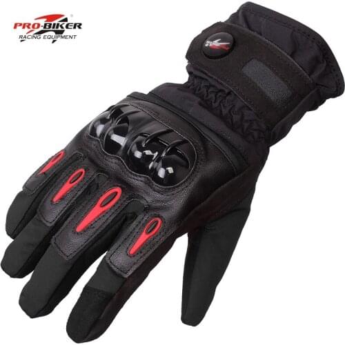 Motorcycle Warm Gloves Winter Waterproof and Drop-proof Gloves Outdoor Riding Gloves Protective Touch Screen Gloves MTV08