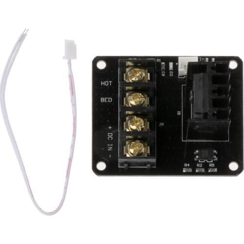 3D Printer Heated Bed Power Module Hotbed MOSFET Expansion Module Inc 2pin Lead With Cable for Anet A8 A6 A2 Ramps 1.4