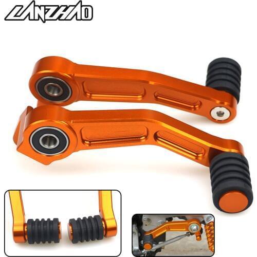 Orange Motorcycle Foot Brake Lever & Gear Shifting Lever Pair CNC Aluminum Pedal for KTM 390 Duke 2013 2014 2015 2016 125 200