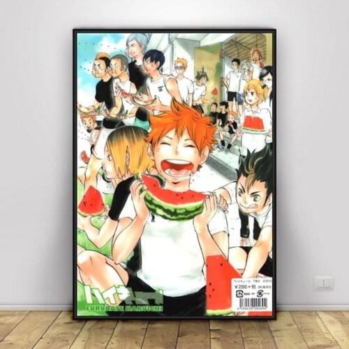 Self-adhesive Wall Sticker Haikyuu Animation Juvenile Nordic Poster Prints Wall Art Painting Wall Pictures For Living Room Decor