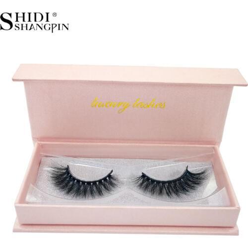 SHIDISHANGPIN 1 pair 3d mink lashes natural long mink eyelashes soft hand made false eyelashes 1 box false mink lashes 3d