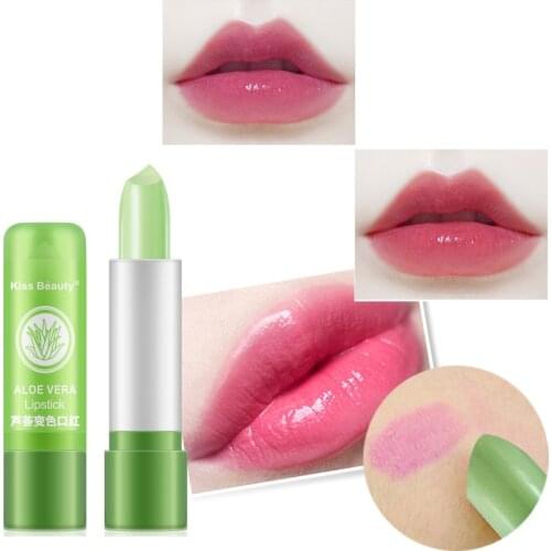 Aloe Vera Temperature-sensing Discoloration Moisturizing Lipstick Brightening Waterproofing Repairing Lasting Improving Gloss