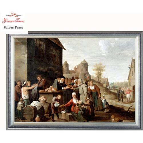 Golden Panno Needlework DIY DMC Cross stitch Sets For Embroidery kits Precise unprinted religion Patterns Counted Cross-stitch07