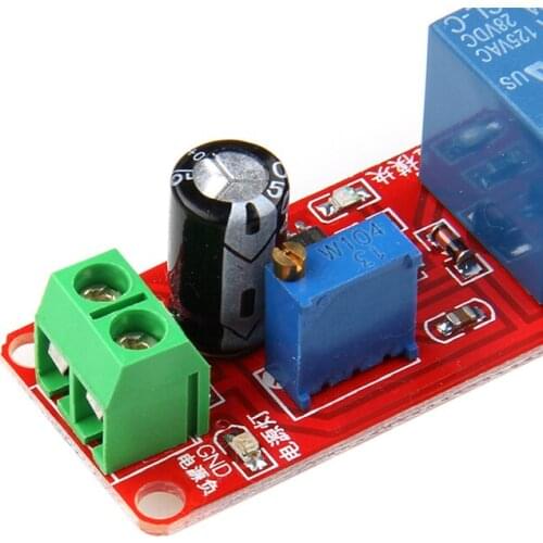 12V NE555 Oscillator Delay Adjustable Timer Relay Switch Module 0-10 Second