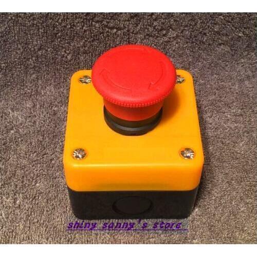 3Pcs/Lot Waterproof Twist to Reset Emergency Stop Station Push Button Switch 600V 10A Brand New