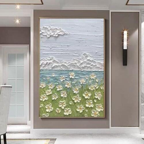 Knife Flower Abstract Oil Painting Wall Art Home Decoration Picture Hand Painting On Canvas 100% Hand Painted Without Border