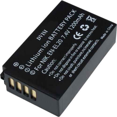 High Quality 7.4V 1.2A EN-EL20 EN EL20 ENEL20 Rechargeable Camera Battery for Nikon EN-EL20a 1 J1 J2 J3 S1 Digital Camera
