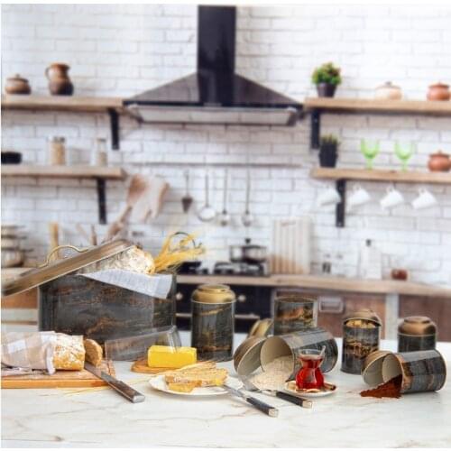 ALASSO ekmek kutusu dolap demir aperatif kutusu masaüstü bitirme toz geçirmez saklama kutusu depolama kutusu kaleci gıda yapılan