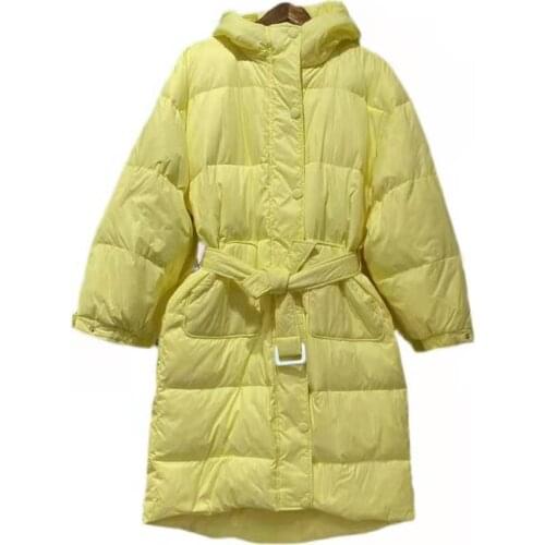 Fashion Winter Womens Long Over-the-knee Down Jackets Hooded Coat Parkas Thick Winter Jacket Women Outwear Bread service