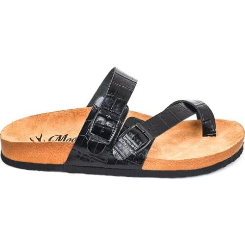 Moosefield Genuine Leather Patterned Flip-Flops MD-7MMF New model Summer season