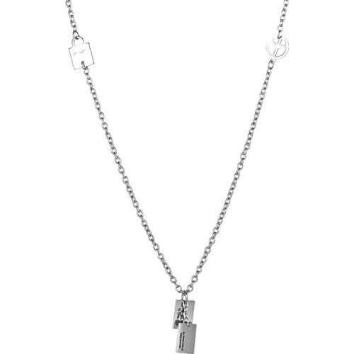 NANDESI Boys Mens Stainless Steel Vintage Cross Pendant Necklace Men Women Silver 18/20/24/28 Inch