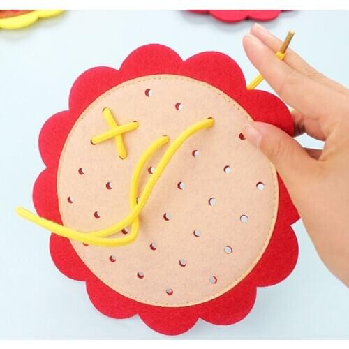 New Kids Manual DIY Weave Cloth Montessori Materials Baby Early Learning Education Toys Teaching Aids Math Toys