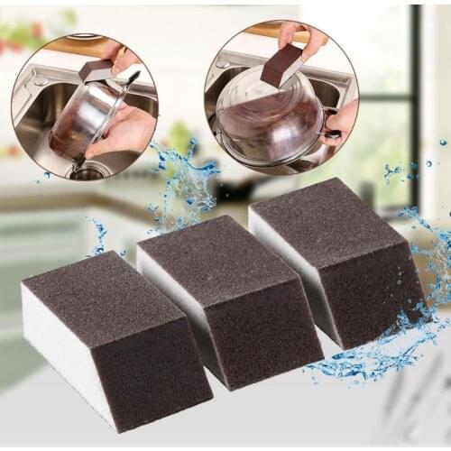 Upgrade Alumina Emery Sponge Rust Dirt Stains Clean Brush Bowl Wash Pot Kitchen Accessories Descaling Clean Rub Pot Kitchen Tool