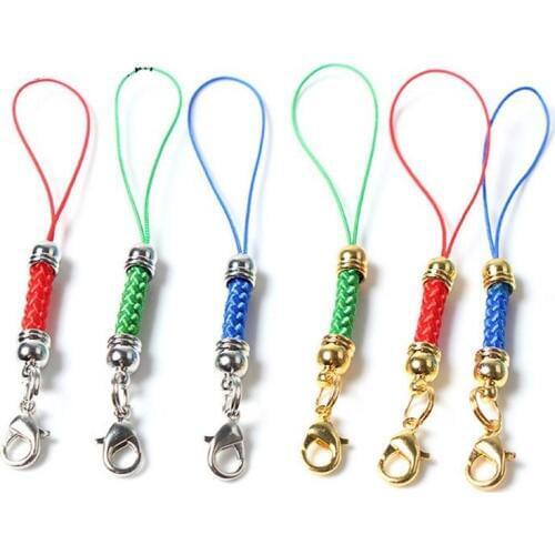 20pcs Lanyard Lariat Strap Cords Lobster Clasp Rope Keychains Hooks Mobile Set Charms Keyring Bag Accessories Key Ring