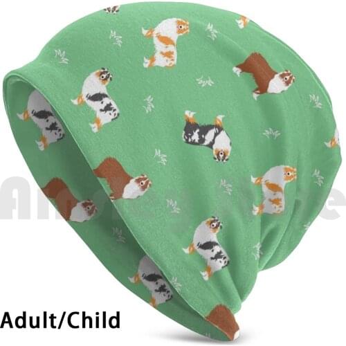 Australian Shepherd On The Lawn Beanies Knit Hat Hip Hop Australian Shepherd Cute Australian Shepherd Australian