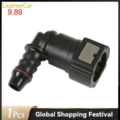 Auto Car Fuel Line Hose Coupler Quick Release Connect Connector Nylon Fuel Line Rubber Hose Coupler 7.89/9.89/11.8 ID8