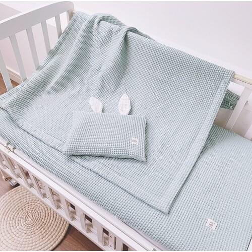 Super Soft Cotton Made Breathable Newborn Blanket, Cotton Baby Bed Cover,Child Breathable Bed spread, Toddler Crib Beddings