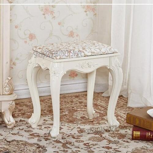 European Style Dressing Table Stool Makeup Dressing Stool Princess Chair Nail Stool Household Shoe Changing Stool